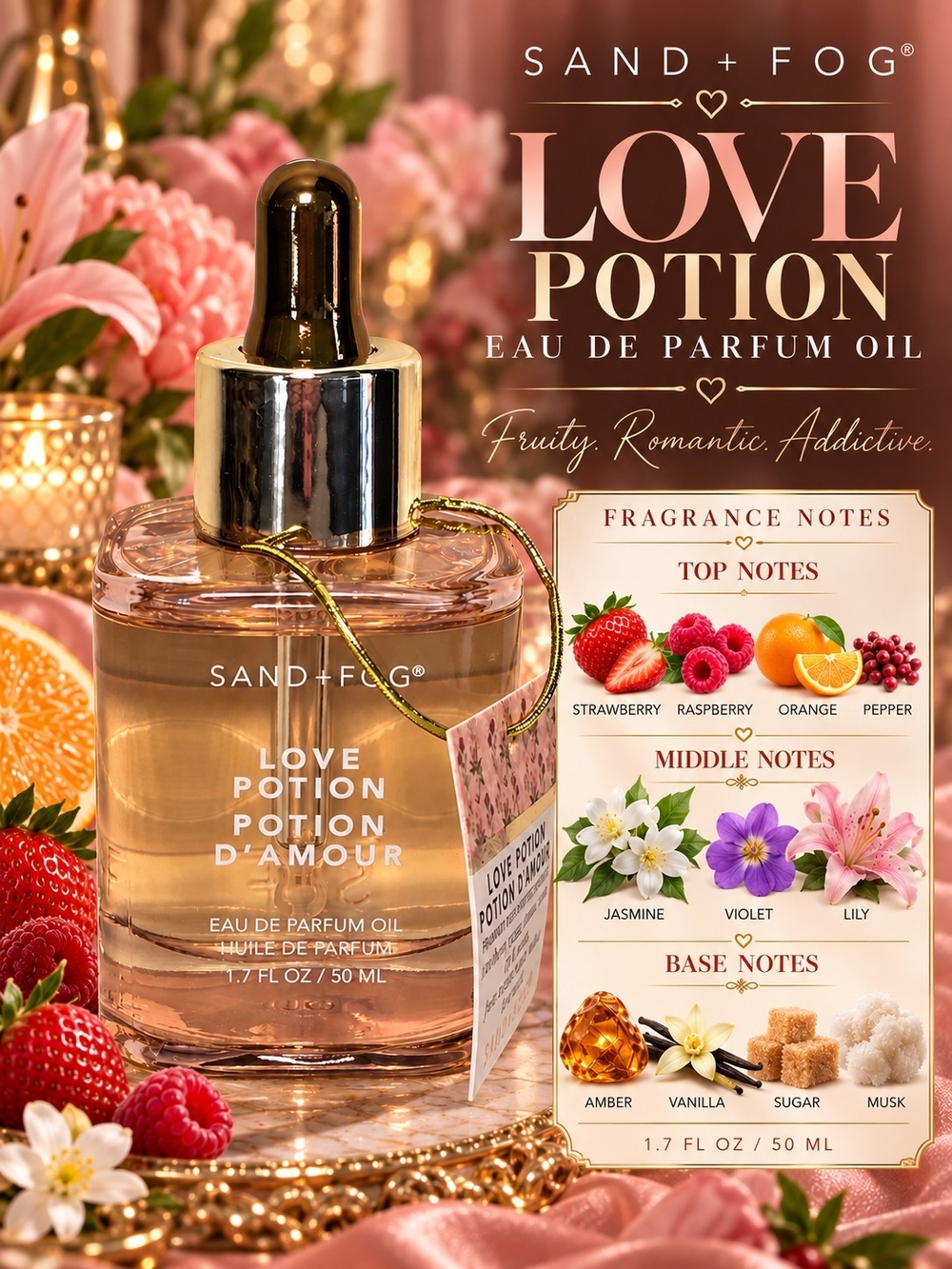 ❤️ Love Potion Sand + Fog Fragrance Oil - Alcohol Free